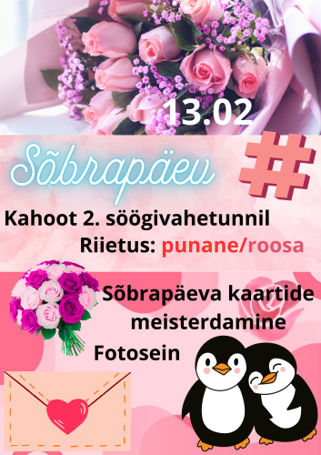Uudised: Sõbrapäev 13.02