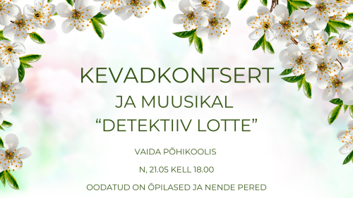 Uudised: Kevadkontsert 21.05
