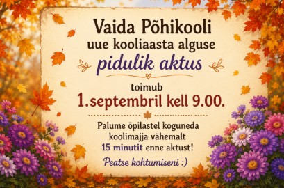 Uudised: 1.septembri aktus