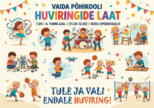 Uudised: Vaida Põhikooli huviringide laat