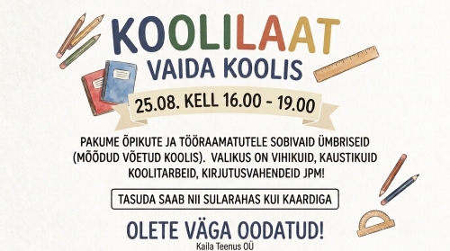 Uudised: Koolilaat 25.08